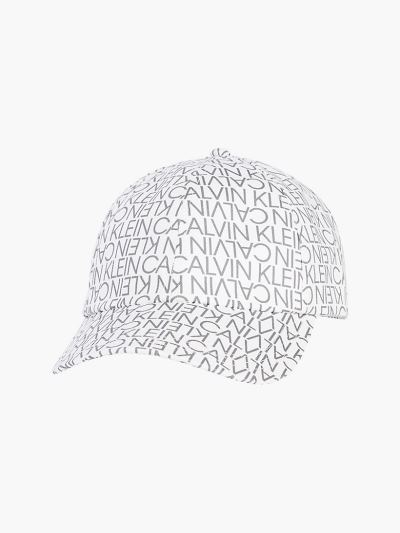 Calvin Klein Táskák & Kiegészítők HU892526 | Calvin Klein Logo Férfi Sapka Fehér / Szürke